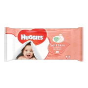 HUGGIES Soft Skin, vlhčené utierky 56 ks