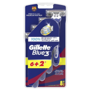 Gillette Blue3 dispo futbal FC Barcelona 6+2 ks
