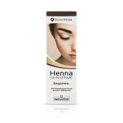 RenoVital Henna Sensitive, Henna na obočie v kréme s aplikátorom Hnedá 6g