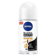 NIVEA Black & White Ultimate Impact, guľôčkový antiperspirant roll-on 50 ml