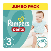 PAMPERS Pants Midi 3, jednorázové nohavičky 6-11kg, 60ks