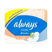 ALWAYS Classic Normal Sensitive, dámske hygienické vložky 10ks