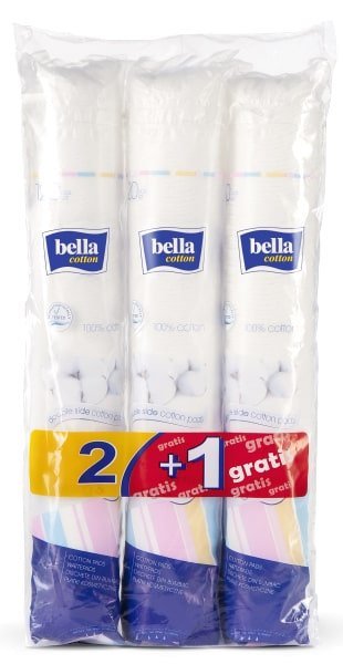 Bella Cotton odličovacie tampóny 120 ks, 2+1 gratis