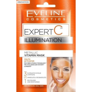 EVELINE Expert C rozjasňujúca vitamínová maska 3v1,  2 x 5 ml
