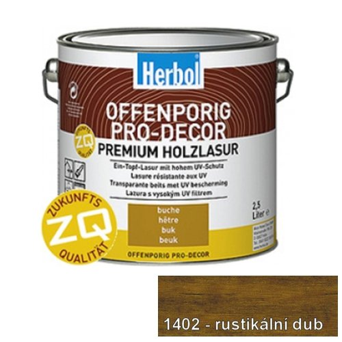 Herbol Offenporig Pro Decor ZQ dub rustikálny 2,5 l - dub rustik.