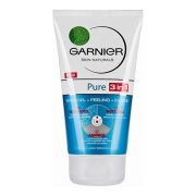 GARNIER Pure čistiaci gel pre hĺbkové čistenie pleti 3v1, 150 ml