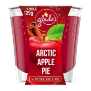 GLADE Arctic Apple Pie, vonná sviečka v skle 129 g