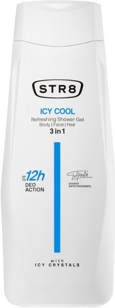 STR8 Icy Cool 3v1 pánsky sprchový gél 400 ml