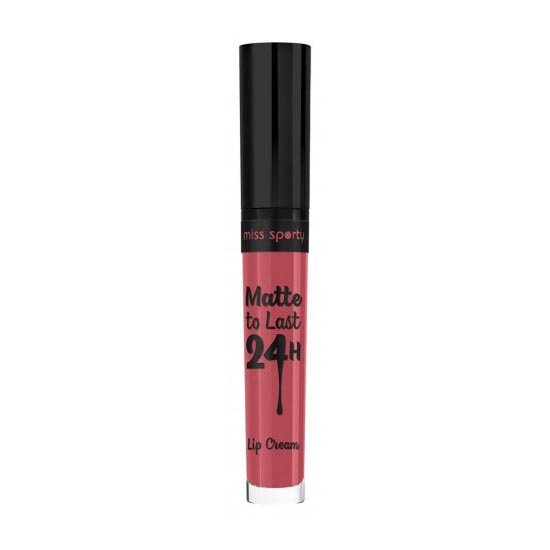 MISS SPORTY Matte To Last 24h Lipstick, vodeodolný matný rúž na pery 210 Cheerful Pink, 3,7ml - 210 Cheerful Pink