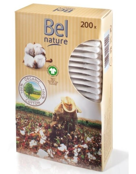 BEL Nature vatové tyčinky z BIO bavlny 200 ks