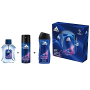 Adidas UEFA Champions toaletná voda 100 ml + sprchovací gél 250 ml + deo sprej 150 ml