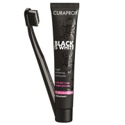 Curaprox Black is White zubná pasta 90 ml + zubná kefka CS 5460