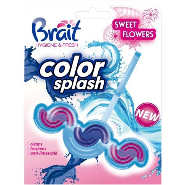 BRAIT Color Splash Flowers tuhý WC Blok 45g