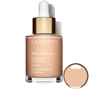 CLARINS Skin Illusion Natural Hydrating Foundation 102.5 PORCELAIN makeup 30 ml