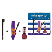 Miss Sporty riasenka Pump up Booster 12 ml + ceruzka na obočie 002 + lak 151 Lasting Color 1 ks