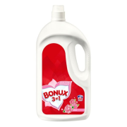 Bonux Rose 3v1, Prací gél na biele a stálofarebné prádlo 3900 ml = 60 praní