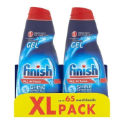 Finish All in 1 Max Shine & Protect Gel prostriedok do umývačiek riadu 2 x 650 ml