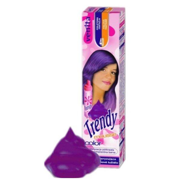 Venita Trendy farebné penové tužidlo na vlasy, č. 40 farba fialová fantázia 75ml