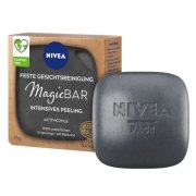 NIVEA Tuhé čistiace peelingové mydlo Magic Bar s aktívnym uhlím 75 g