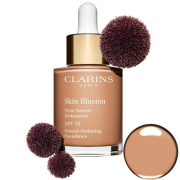 CLARINS Skin Illusion Natural Hydrating Foundation 112 AMBER makeup 30 ml