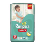 PAMPERS Pants 5 Junior, Naťahovacie plienkové nohavičky pre deti od 12kg do 18kg 48ks