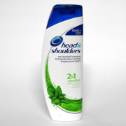 Head & Shoulders Mentol 2v1, šampón proti lupinám pre čisté a osviežené vlasy 400ml