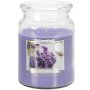 Bispol Lavender Maxi sviečka v skle s viečkom 500 g