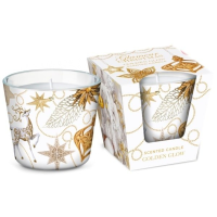 Bartek Glamour Christmas Golden Glow vonná sviečka 115 g, Akcia