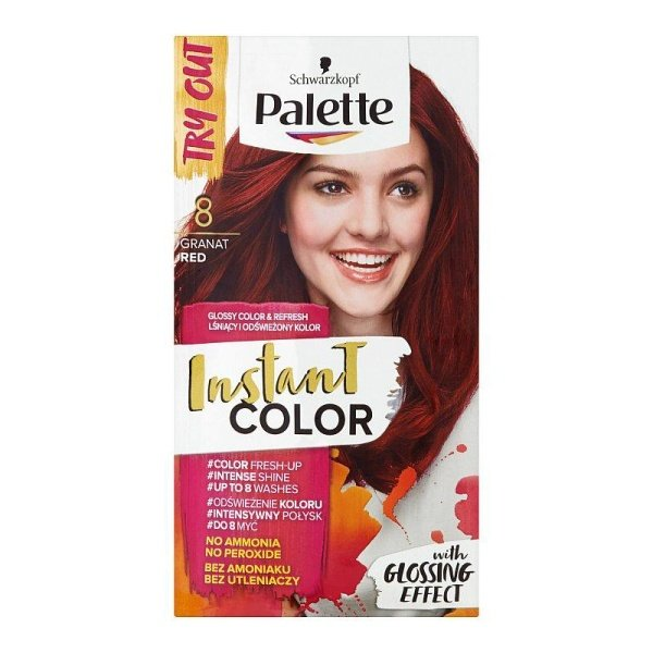 Schwarzkopf Palette Instant Color, farba na vlasy odtieň č. 8 Granátovočervený 25ml - č. 8