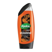 RADOX Men Feel Stimulated Orange & Tea tree, 2v1 pánsky sprchový a vlasový gél s vôňou pomaranča a