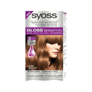 Syoss Gloss Sensation, Šetrná farba na vlasy s posilňovačom farby a krémom pre lesk, odtieň  8-86