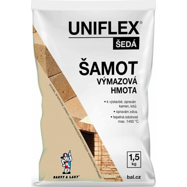 Uniflex Šamotová výmazová hmota 1,5 kg