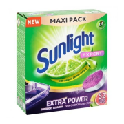 SUNLIGHT All in 1 Extra Power Citrus Fresh, tablety do umývačky riadu 52ks