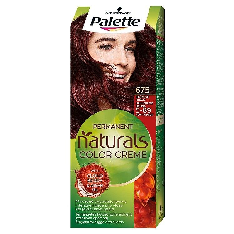 Palette Naturals Color Creme, farba na vlasy 5-89 (675) Hnedý ibištek 1ks - 5-89
