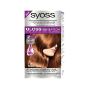 Syoss Gloss Sensation, Šetrná farba na vlasy s posilňovačom farby a krémom pre lesk, odtieň 7-76