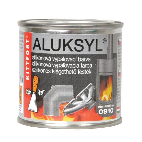 Aluksyl Silikónová vypaľovacia farba, 0910 - strieborná 400 g - strieborná 400 g