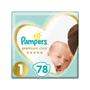 PAMPERS Premium Care 1 NEWBORN (2-5 kg), plienky 78 ks