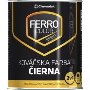 CHEMOLAK Ferro Color Efekt kováčska čierna 0,75 l