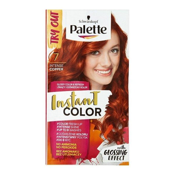 Schwarzkopf Palette Instant Color, farba na vlasy odtieň č. 7 Intenzívny medený 25ml - č. 7