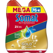 Somat Gold Gel Anti-Grease, gél do umývyčky riadu 2 x 684 ml