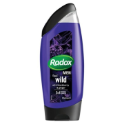 RADOX Men Feel Wild Blackberry & Ginger, 2v1 pánsky sprchový gél a šampón s vôňou čučoriedok a