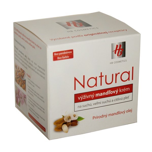 HB Cosmetics Natural výživný mandľový krém 50 ml - denný
