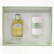 Prada Infusion D´Iris parfumovaná voda 100 ml + parfumované mydlo 100 g, darčeková kazeta