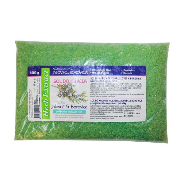 Herb Extract Jalovec & Borovica Soľ do kúpeľa olejová, jalovcová a borovicová 1 kg - Jalovec & Borovica