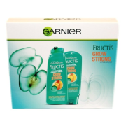 Garnier Furctis Grow Strong Dámska darčeková kazeta, Posilňujúci šampón pre slabé vlasy s tendenciou