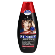 SCHAUMA Carbon Force 5, šampón na slabé a jemné vlasy s 5 účinkami pre mužov 250ml