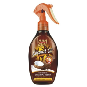 SUN VITAL Coconut Oil, Kokosový opaľovací olej pre rýchle zhnednutie SPF15 200ml
