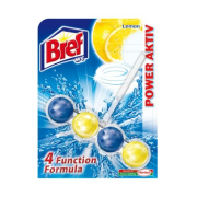 BREF Power Aktiv Lemon, čistiaci wc prípravok s vôňou citrónu 51g