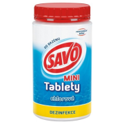 SAVO Bazén Chlórové tablety Mini, pre celosezónnu dezinfekciu a údržbu bazénovej vody 0,9kg