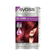 Syoss Gloss Sensation, Šetrná farba na vlasy s posilňovačom farby s krémom pre lesk, odtieň 5-22